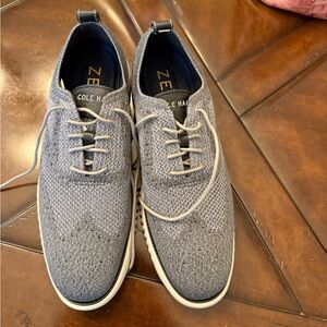 New Cole Haan 2.zerogrand Stitchlite Mens Oxford Wingtip Magnet Grey Size 11